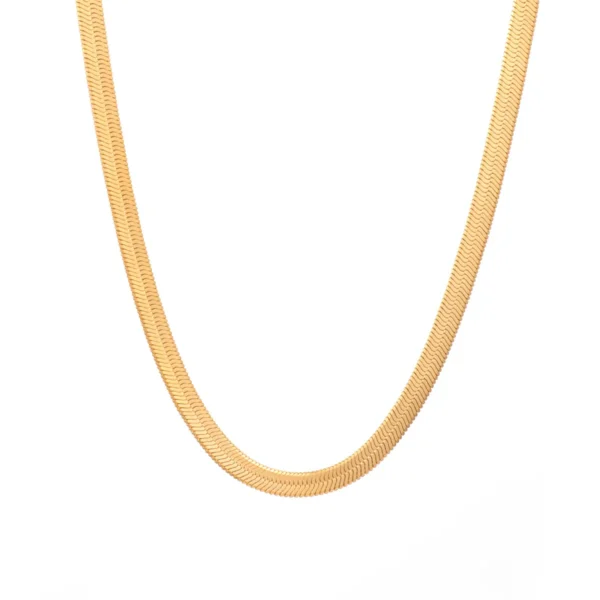 Waterproof 18k Gold Plated Twisted Rope Chain Pearl Necklaces Women Dainty Stainless Steel Snake Chain Choker Necklace Jewelry - Image 6