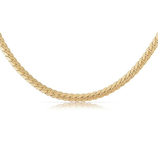 Minimalist 18K Gold Plated Cuban Link Chain Necklaces for Women Designer Waterproof Stainless Steel Choker NecklaceJewelry - Image 4