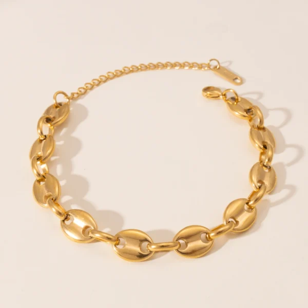 Dainty Stainless Steel Chain Bracelet for Women Designer 18K Gold Plated Cubic Zirconia Tennis Chain Bracelet Set Jewelry - Image 6