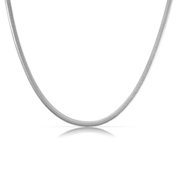 Tarnish Free 18k Gold Plated Choker Necklaces for Women Jewelry Minimalist Dainty Stainless Steel Snake Chain Necklace - Image 6