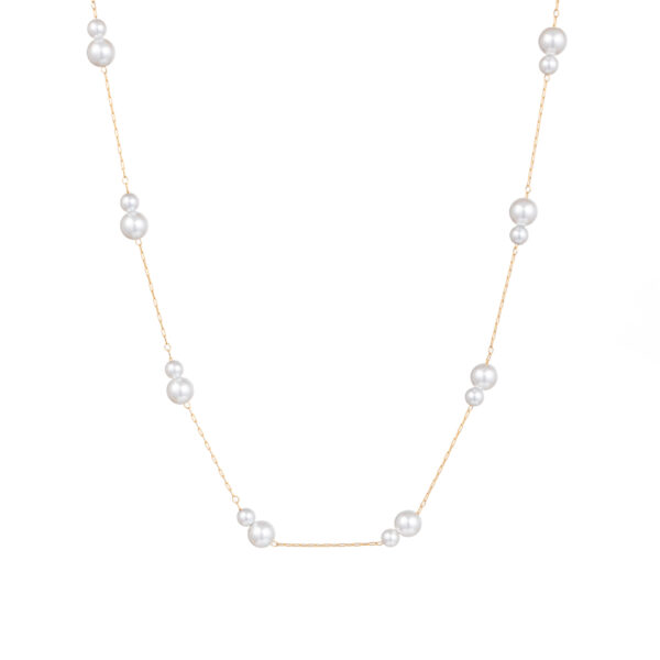 Minimalist Pearl Bead Choker Necklace for Women Fashion Jewelry 18K Gold Plated Stainless Steel Chain Necklaces Bracelets - Image 6